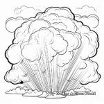Intricate Cumulonimbus Cloud Coloring Pages for Adults 4