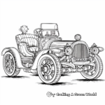 Intricate Design Derby Car Coloring Pages for Adults 1