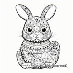 Intricate Design Easter Bunny Coloring Pages for Artists 2