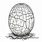Intricate Designed Cracked Egg Coloring Pages 1