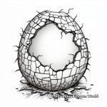 Intricate Designed Cracked Egg Coloring Pages 2