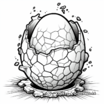 Intricate Designed Cracked Egg Coloring Pages 3