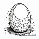 Intricate Designed Cracked Egg Coloring Pages 4