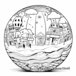 Intricate Designs Beach Ball Coloring Pages for Adults 2