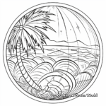 Intricate Designs Beach Ball Coloring Pages for Adults 3