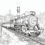 Intricate Detail Orient Express Coloring Pages 3