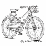 Intricate Detailed Bike Coloring Pages for Adults 1