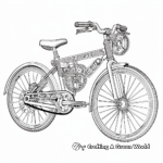 Intricate Detailed Bike Coloring Pages for Adults 2