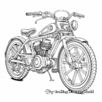 Intricate Detailed Bike Coloring Pages for Adults 4
