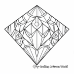 Intricate Diamond Pattern Coloring Pages 3