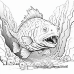 Intricate Drawing of a Rock Cod Coloring Pages 1