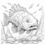 Intricate Drawing of a Rock Cod Coloring Pages 3