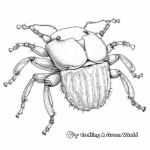 Intricate Dung Beetle Coloring Pages 1