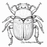 Intricate Dung Beetle Coloring Pages 2