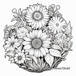 Intricate Earth Day Floral Design Coloring Pages 2