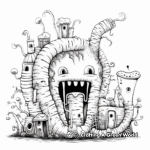 Intricate Earthworm Coloring Pages 2