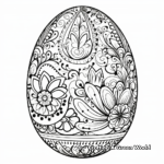 Intricate Easter Egg Design Coloring Pages 2