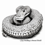 Intricate Eastern Diamondback Rattlesnake Coloring Pages 3