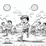 Intricate Egg and Spoon Race Coloring Pages 4