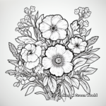 Intricate Floral Pixel Coloring Pages 2