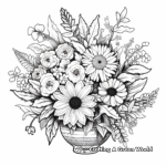 Intricate Floral Pixel Coloring Pages 3