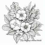 Intricate Floral Pixel Coloring Pages 4