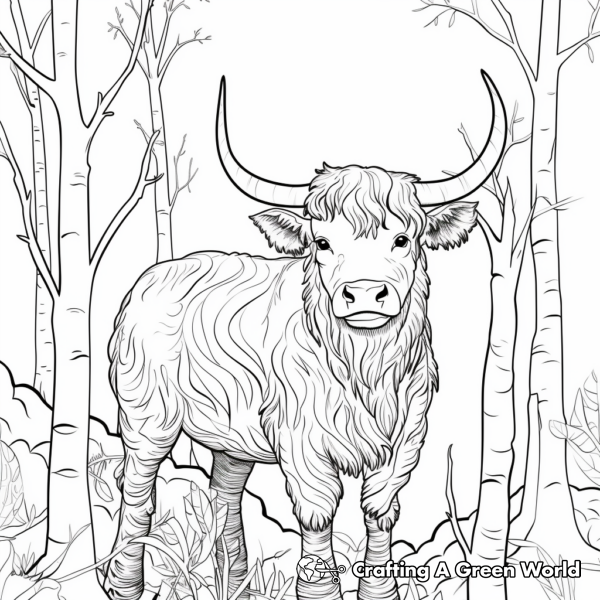 Highland Cow Coloring Pages - Free & Printable!