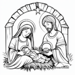 Intricate Holy Family Coloring Pages for Artists 3