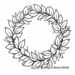 Intricate Laurel Wreath Coloring Pages 1