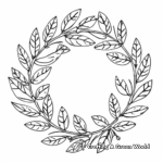 Intricate Laurel Wreath Coloring Pages 3