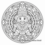 Intricate Leprechaun Mandala Coloring Pages 2