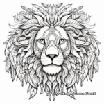 Intricate Lion Mane Coloring Pages 3