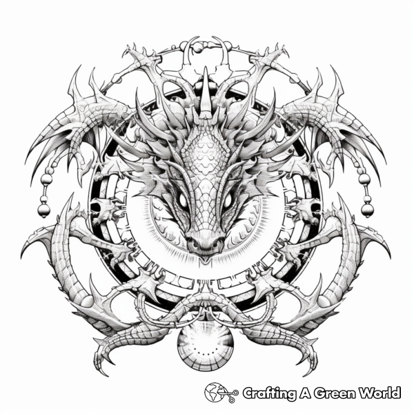 Dragon Coloring Pages for Adults - Free &amp; Printable!