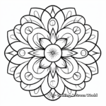Intricate Mandala for New Year's Intention Setting Coloring Pages 3