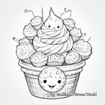 Intricate Mochi Ice Cream Coloring Pages 4