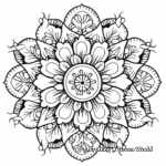 Intricate New Year Mandala Coloring Pages 1