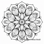 Intricate New Year Mandala Coloring Pages 3