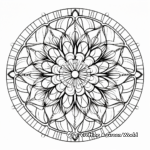 Intricate New Year Mandala Coloring Pages for Adults 1