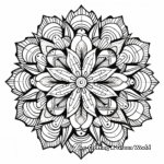 Intricate New Year Mandala Coloring Pages for Adults 3