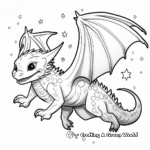 Intricate Night Fury Dragon in Flight Coloring Pages 1