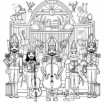 Intricate Nutcracker Orchestra Coloring Pages 1