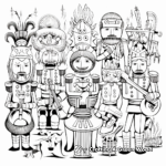Intricate Nutcracker Orchestra Coloring Pages 2
