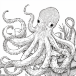 Intricate Octopus Coloring Pages for Adults 2