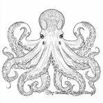 Intricate Octopus Coloring Pages for Adults 4