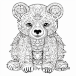 Intricate Panda Adult Coloring Pages 1