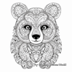 Intricate Panda Adult Coloring Pages 3