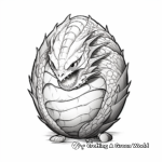 Intricate Patterned Dragon Egg Coloring Pages 3