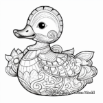 Intricate Patterned Rubber Duck Coloring Pages 2