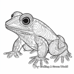 Intricate Patterned Tree Frog Coloring Pages 1