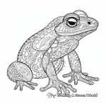 Intricate Patterned Tree Frog Coloring Pages 2